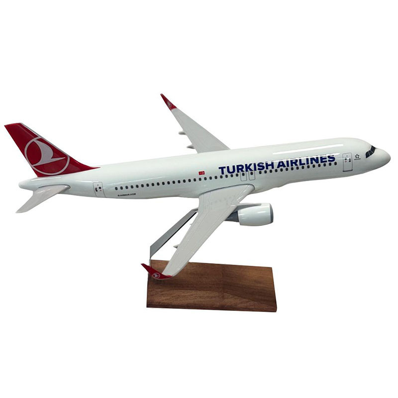 Airbus A320 1/100 Ölçekli ABS Maket Uçak (Lalesiz)