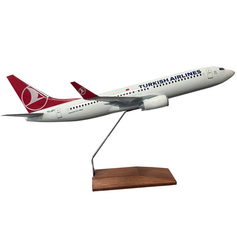 Boeing 737 1/100 Ölçekli ABS Maket Uçak (Lalesiz)