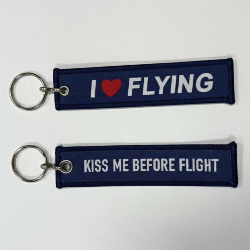 KUMAS ANAHTARLIK LACIVERT ( I LOVE FLYING )