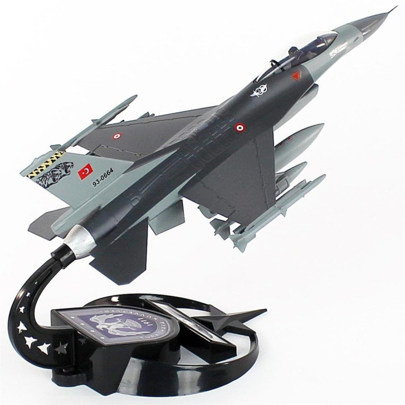 F-16 AKBA Sergiye hazır standlı Model Uçak ( KAPLAN )