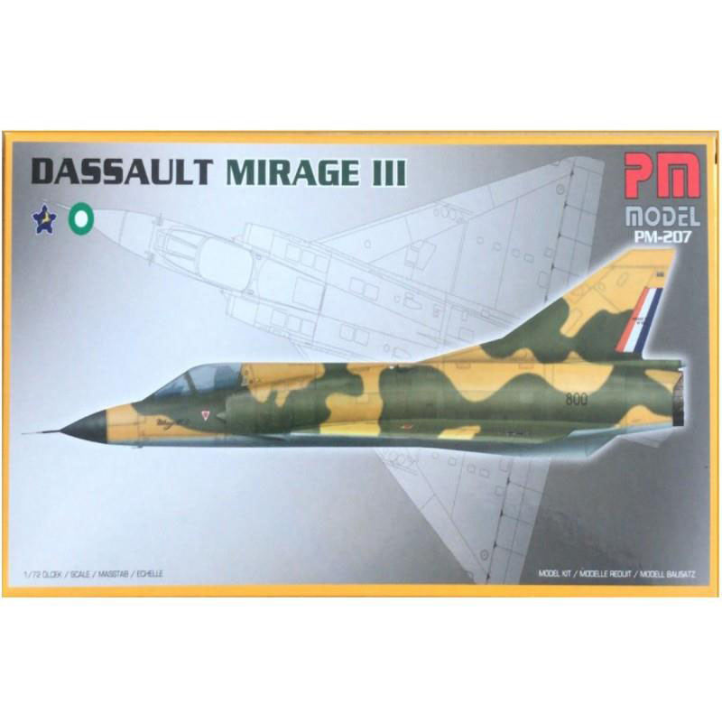 Dassault Mirage III 1/72 Demonte Plastik Uçak Maket Kiti