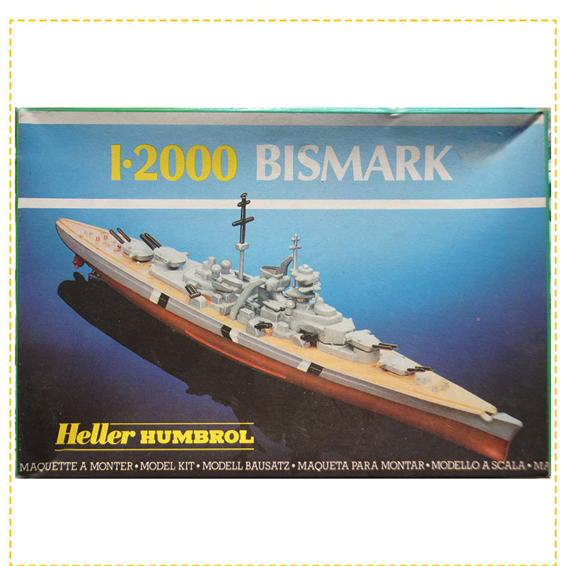Maket Gemi Bismarck Alman Savaş Gemisi Modeli