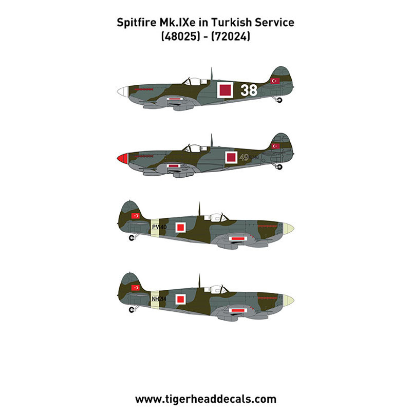 Maket Uçak Spitfire Mk.IXe Turkish Service 1/72 Ölçek