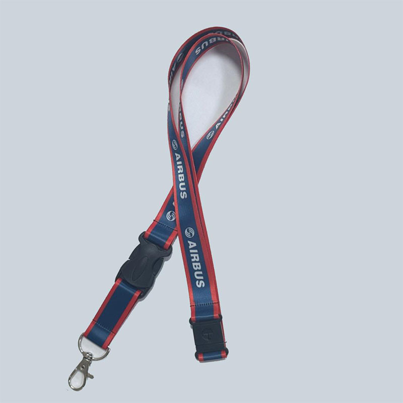 Boyun Askısı Lanyard Airbus Temalı Kırmızı Mavi